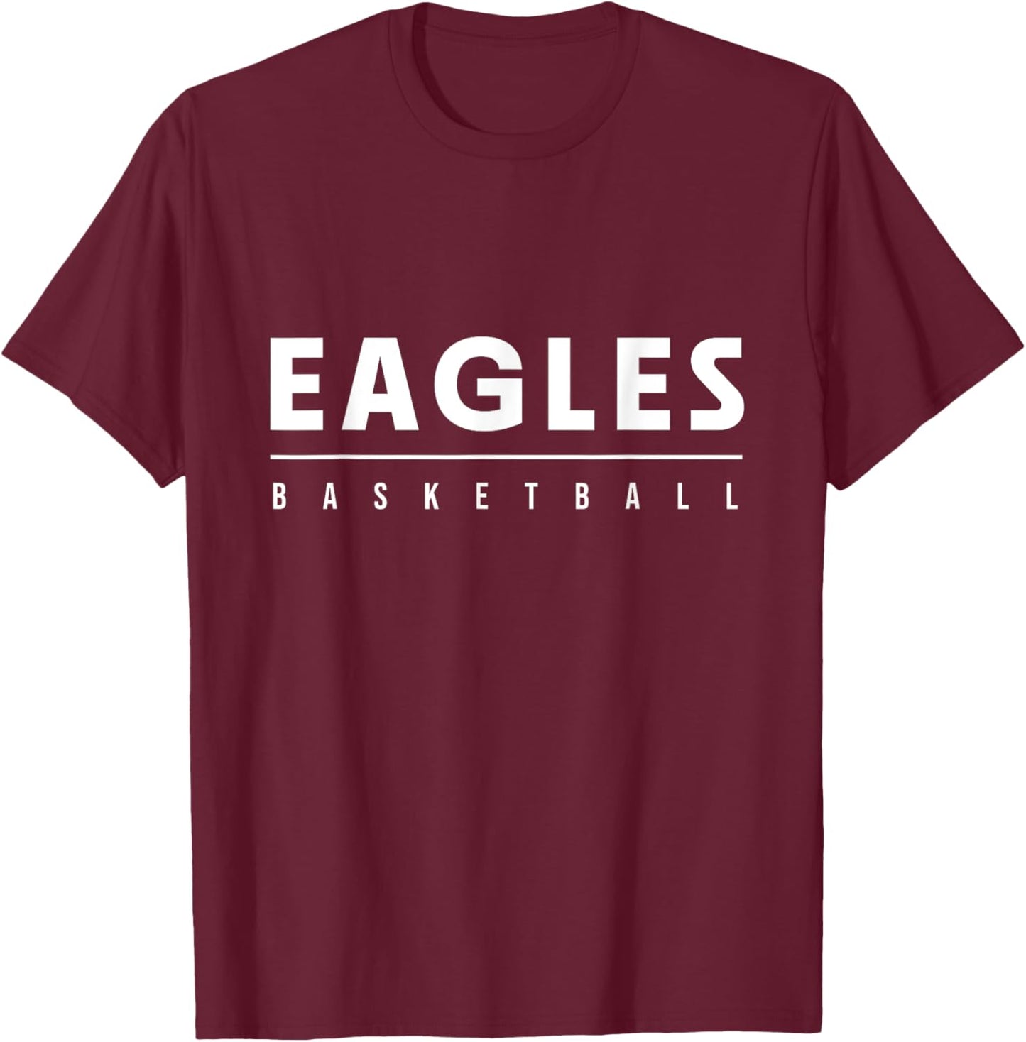 Eagles GFX Merch Basketball , Black, Small, Short Sleeve T-Shirt - T-Shirt | Maroon