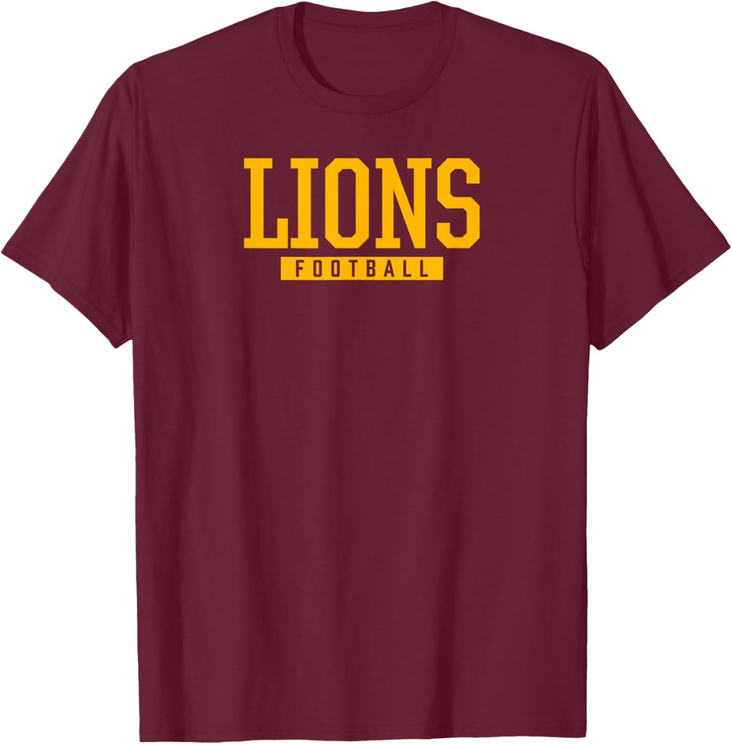 West Linn Lions Football HS T-Shirt - T-Shirt | Maroon