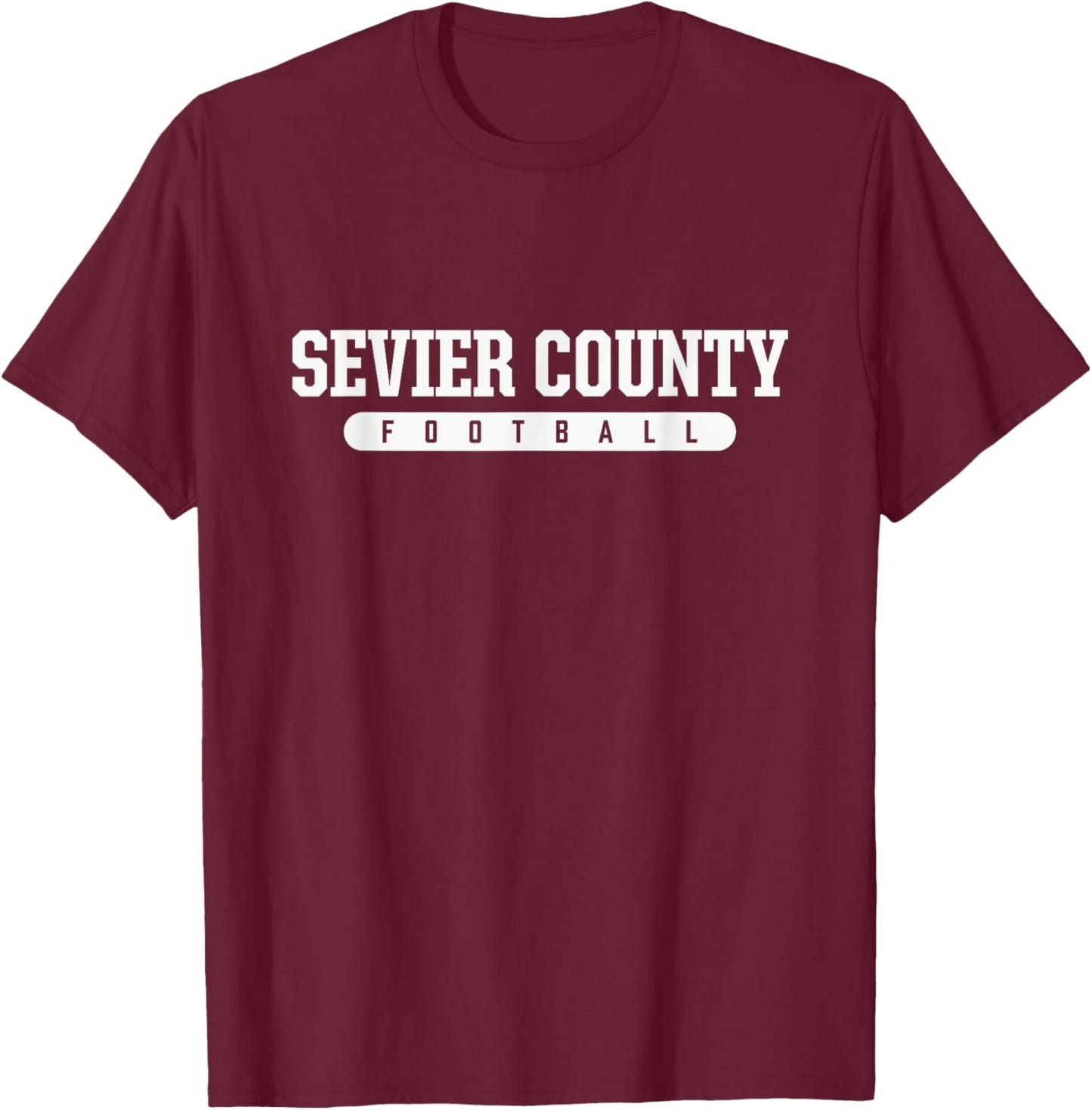 Sevier County High School Football T-Shirt - T-Shirt | Maroon