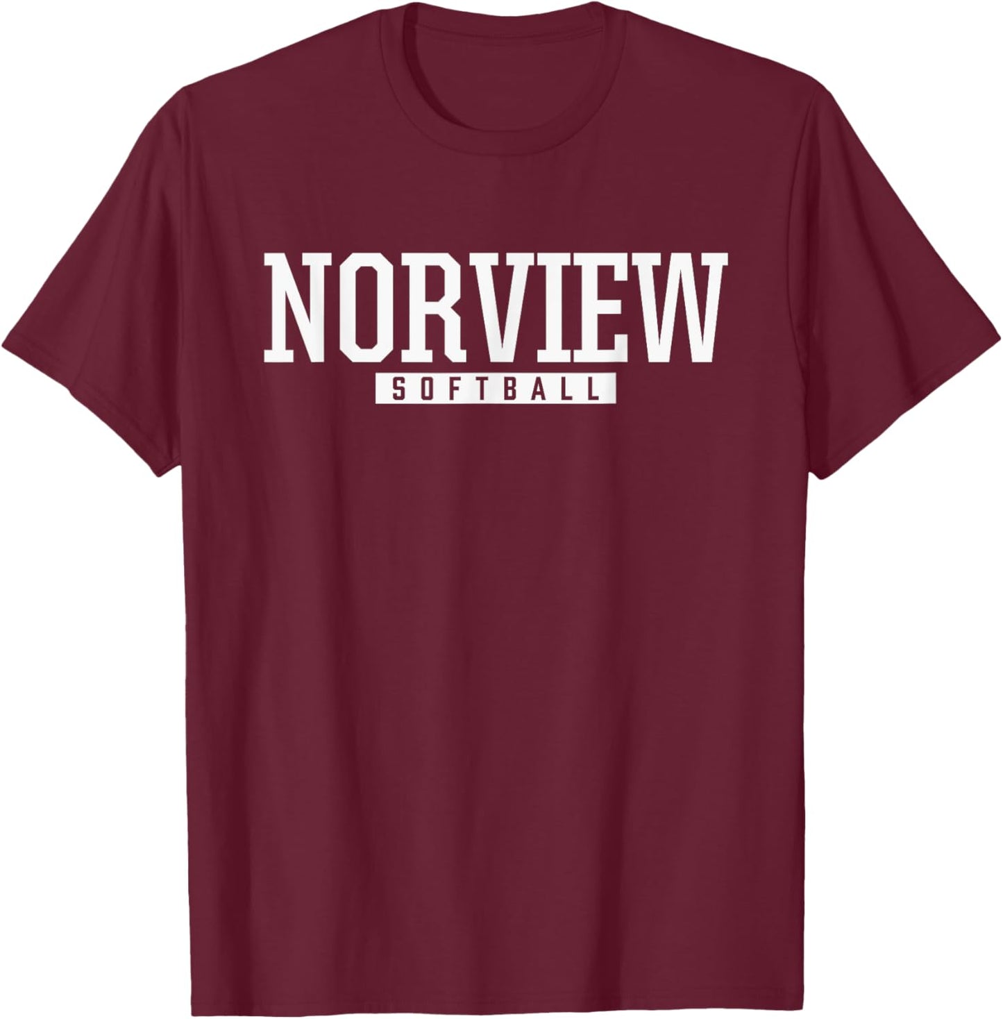 Norview High School Softball T-Shirt - T-Shirt | Maroon