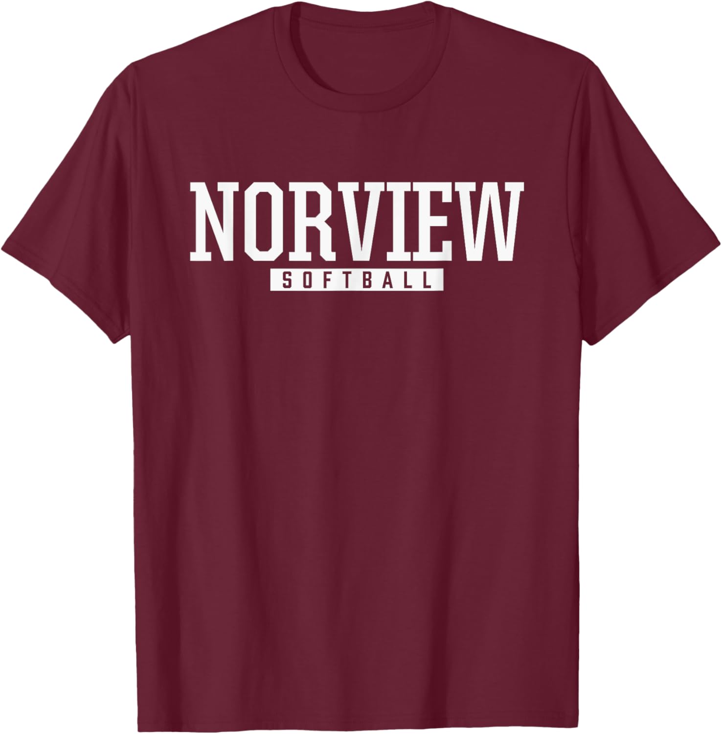 Norview High School Softball T-Shirt - T-Shirt | Maroon