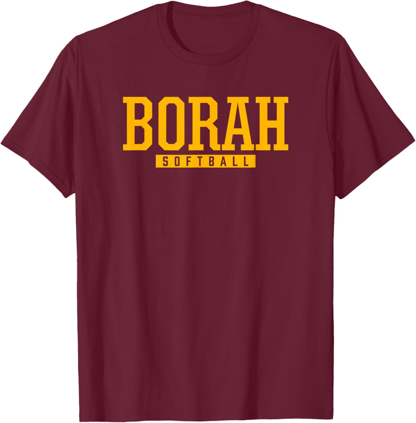 Borah High School Softball T-Shirt - T-Shirt | Maroon