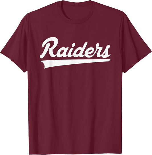 Hudson Raiders Vintage Swoosh T-Shirt - T-Shirt | Maroon