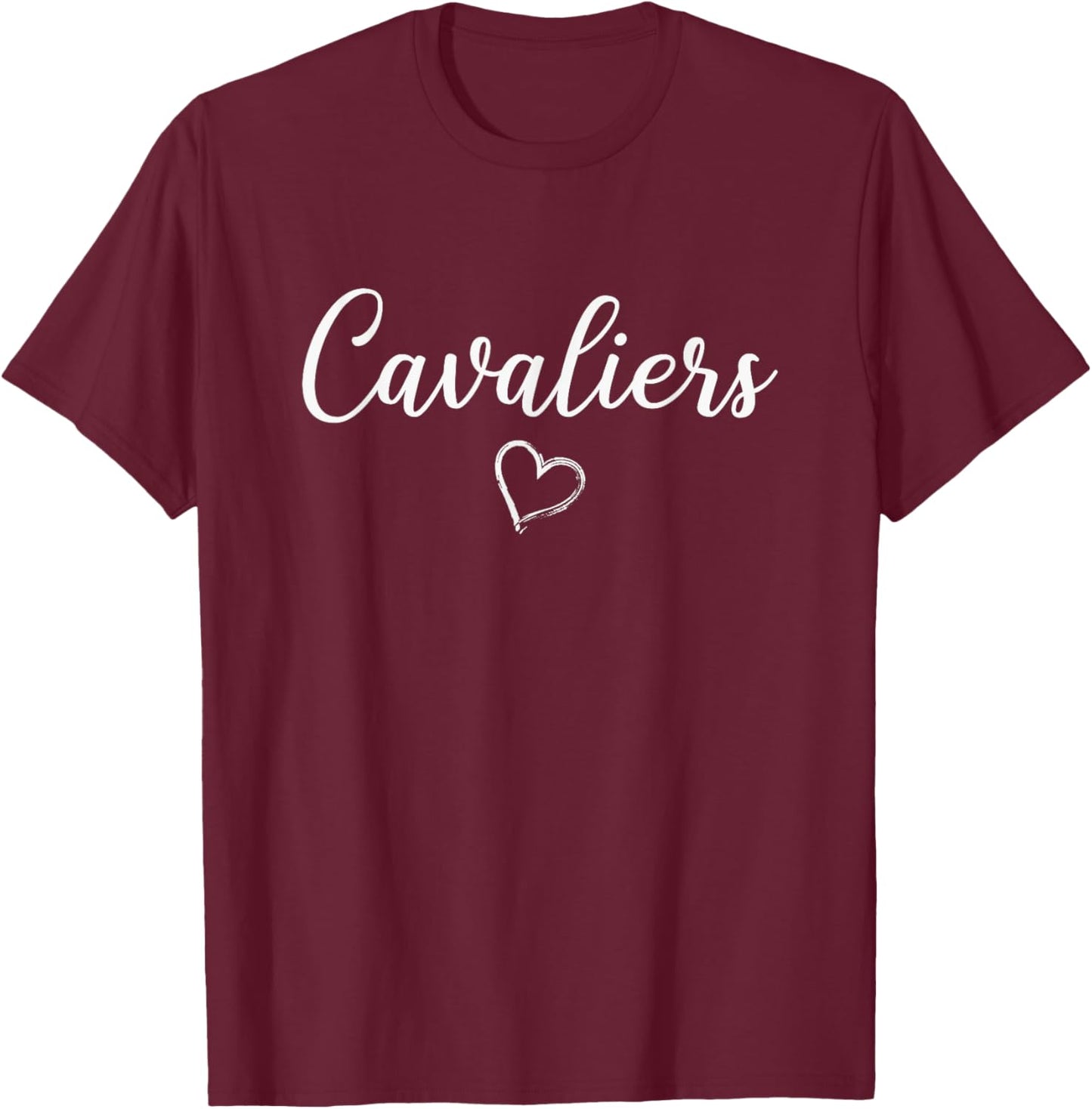 Cleveland Cavaliers Above Small Heart T-Shirt - T-Shirt | Maroon