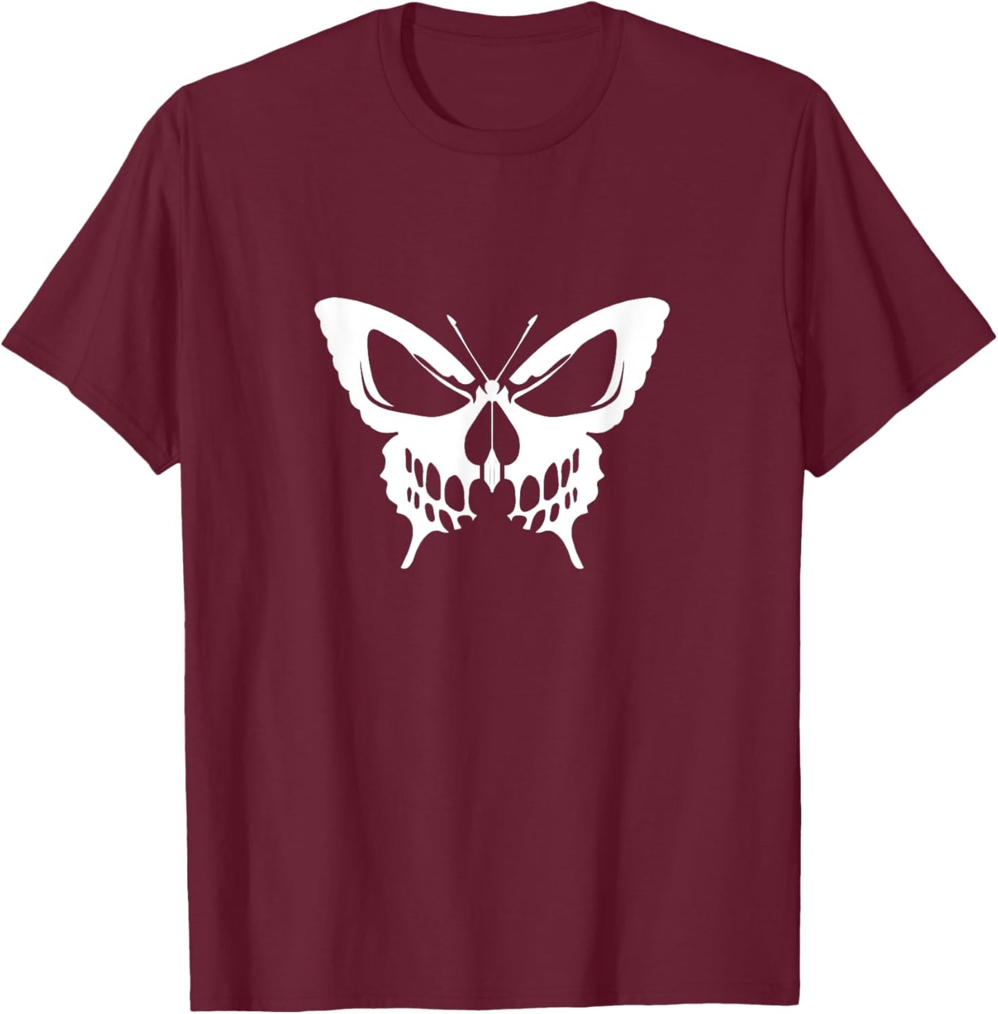 Butterfly skull T-Shirt - T-Shirt | Maroon