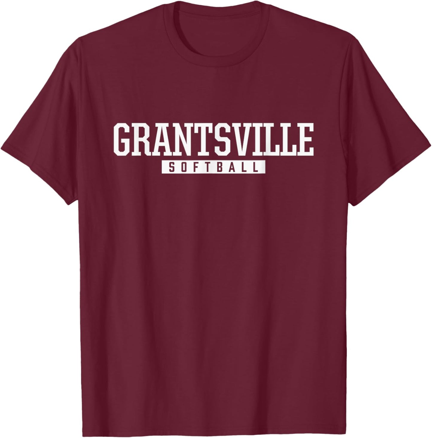 Grantsville High School Softball T-Shirt - T-Shirt | Maroon