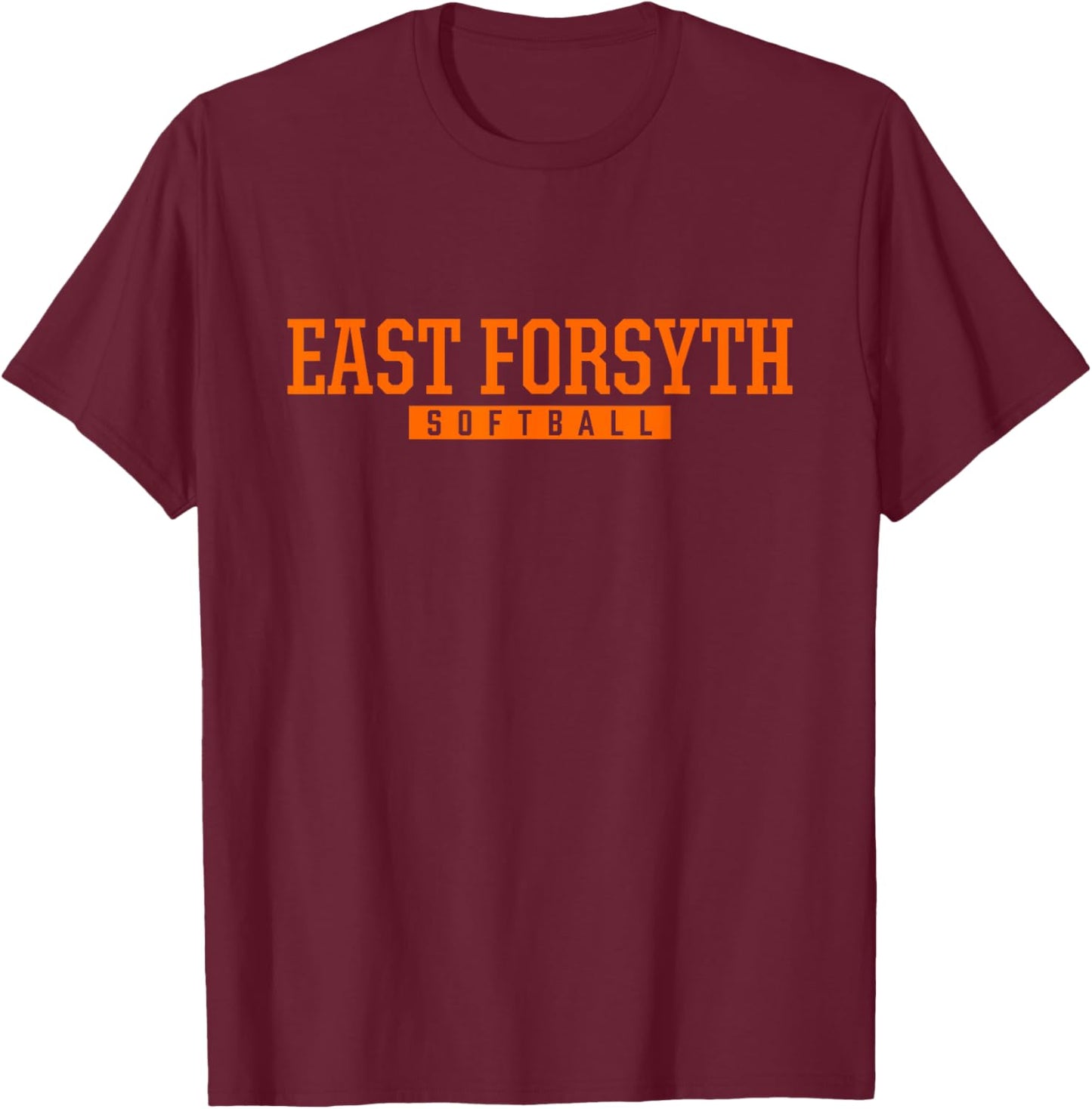 East Forsyth High School Softball T-Shirt - T-Shirt | Maroon