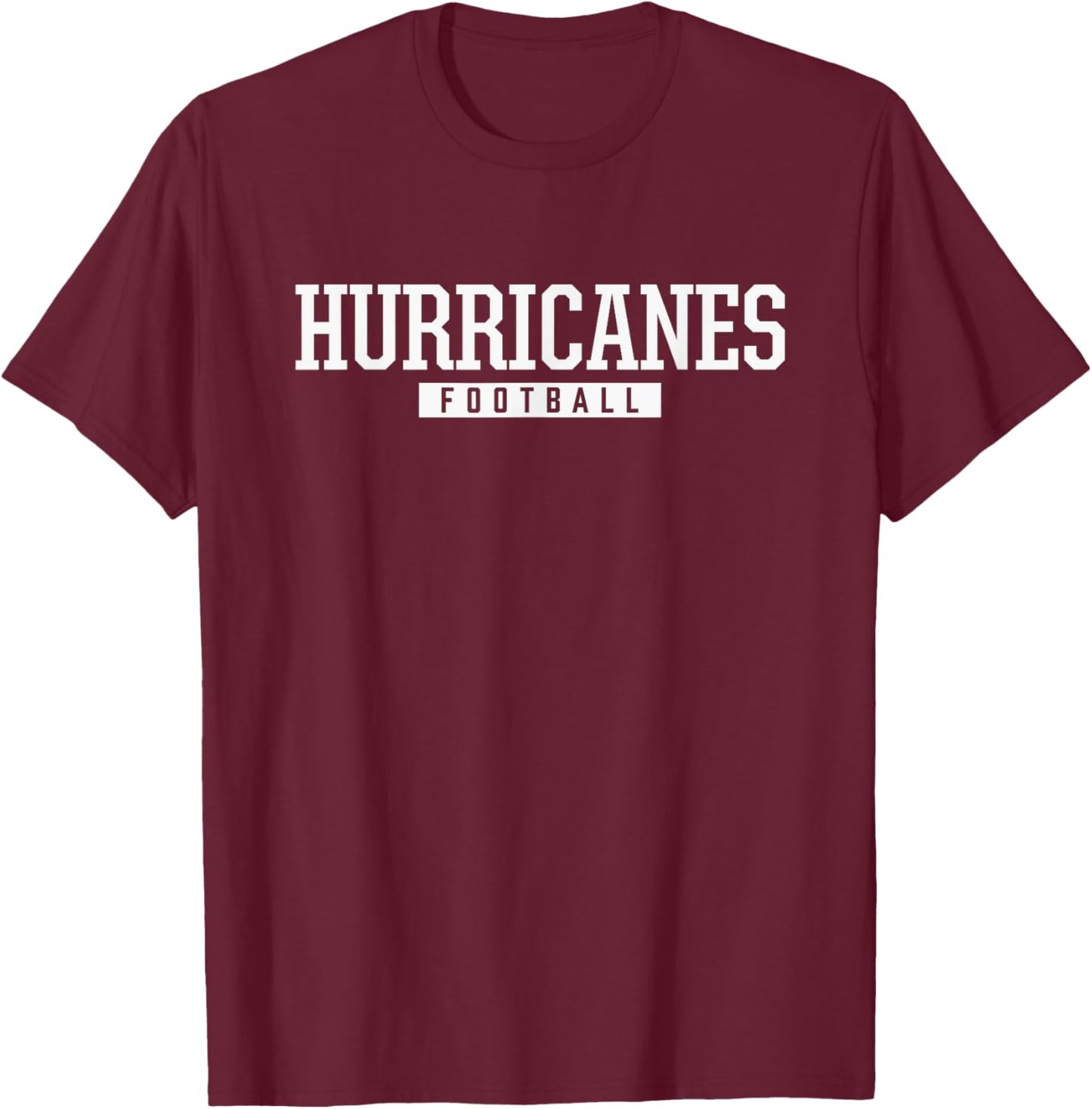 Monroe Area Hurricanes Football HS T-Shirt - T-Shirt | Maroon