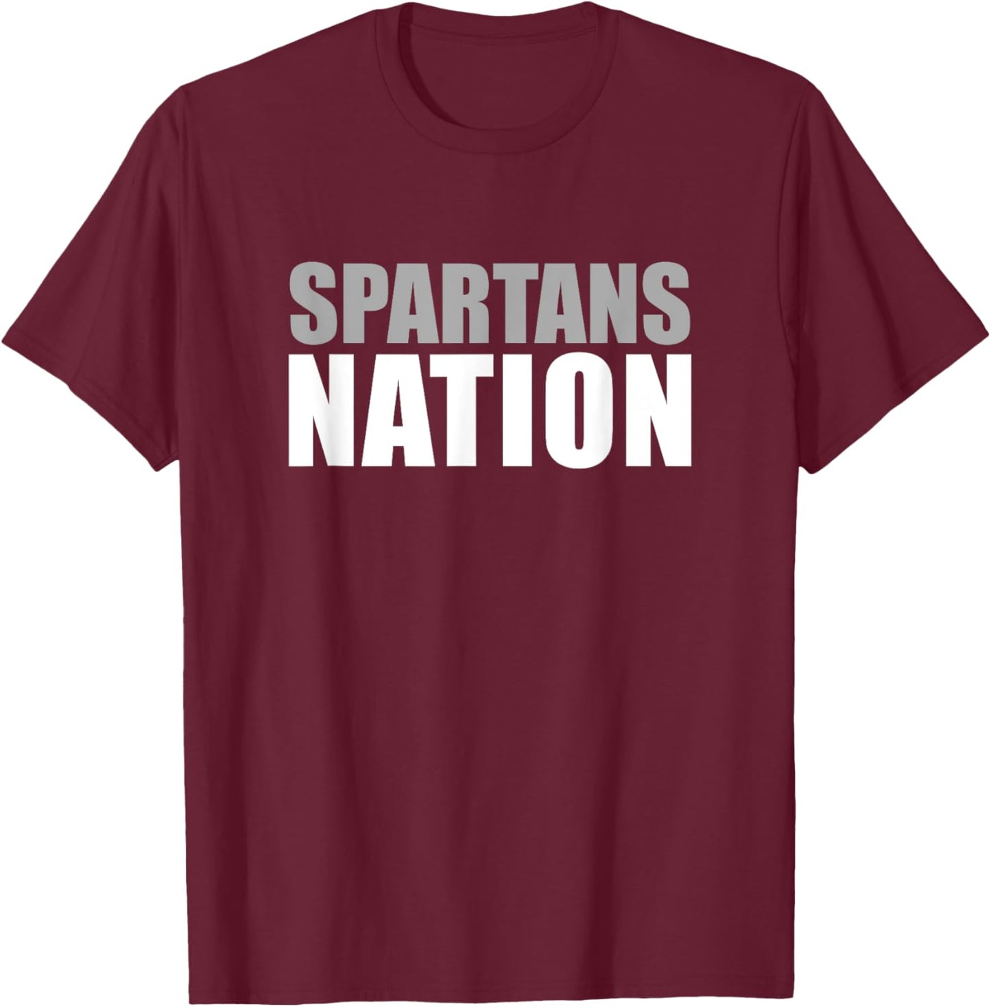 Pleasant Valley Spartans Nation HS T-Shirt - T-Shirt | Maroon