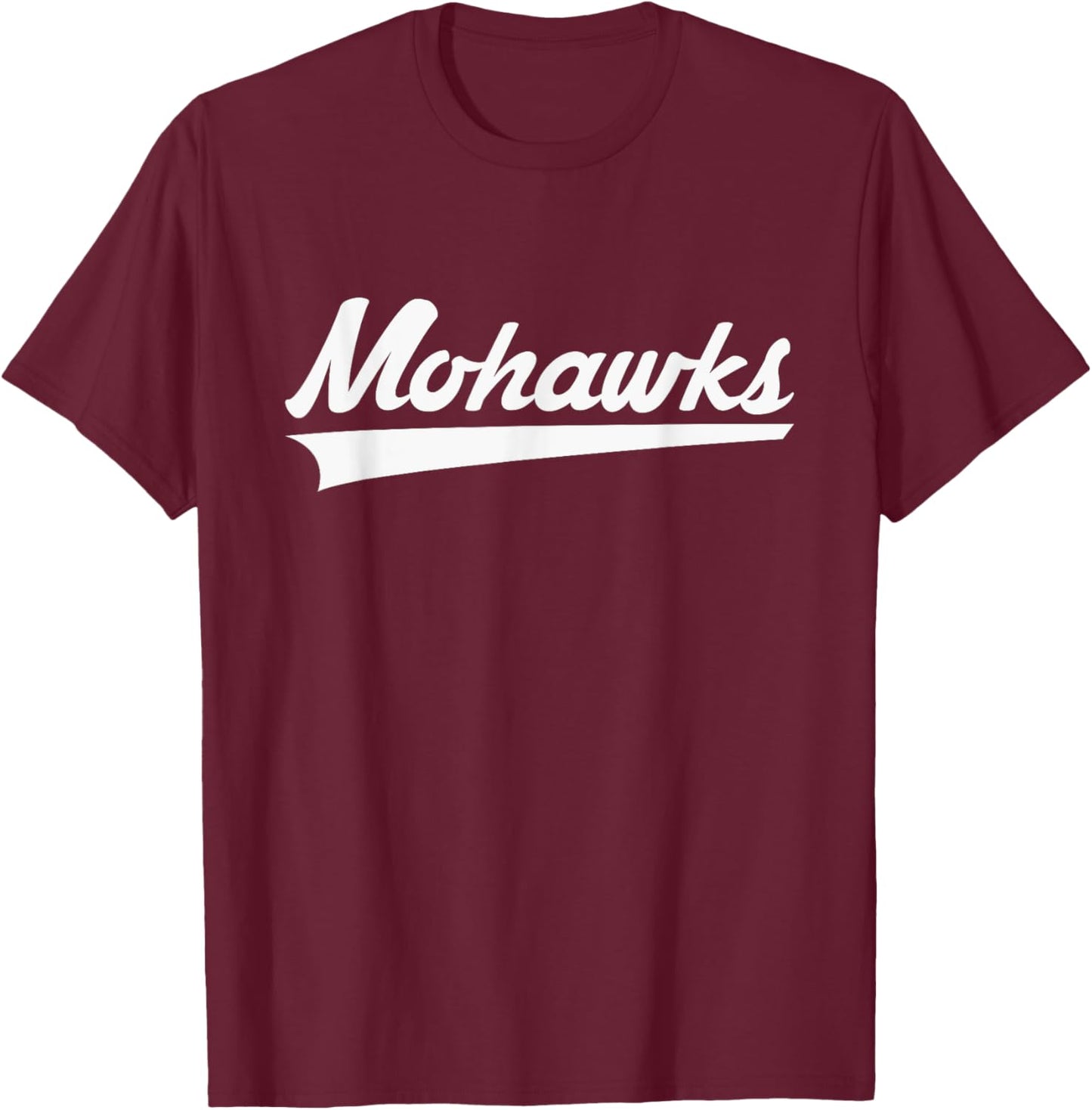 Madison Mohawks Vintage Swoosh T-Shirt - T-Shirt | Maroon