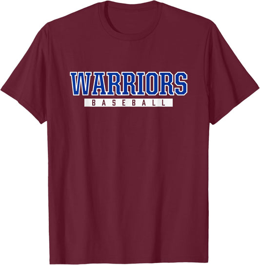 Oconee County Warriors Baseball T-Shirt - T-Shirt | Maroon