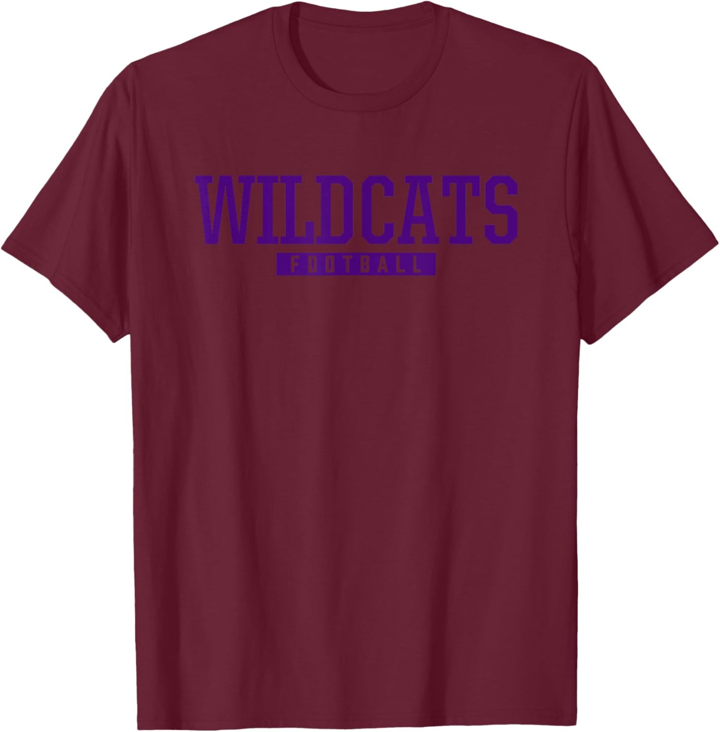 West Ashley Wildcats Football HS T-Shirt - T-Shirt | Maroon