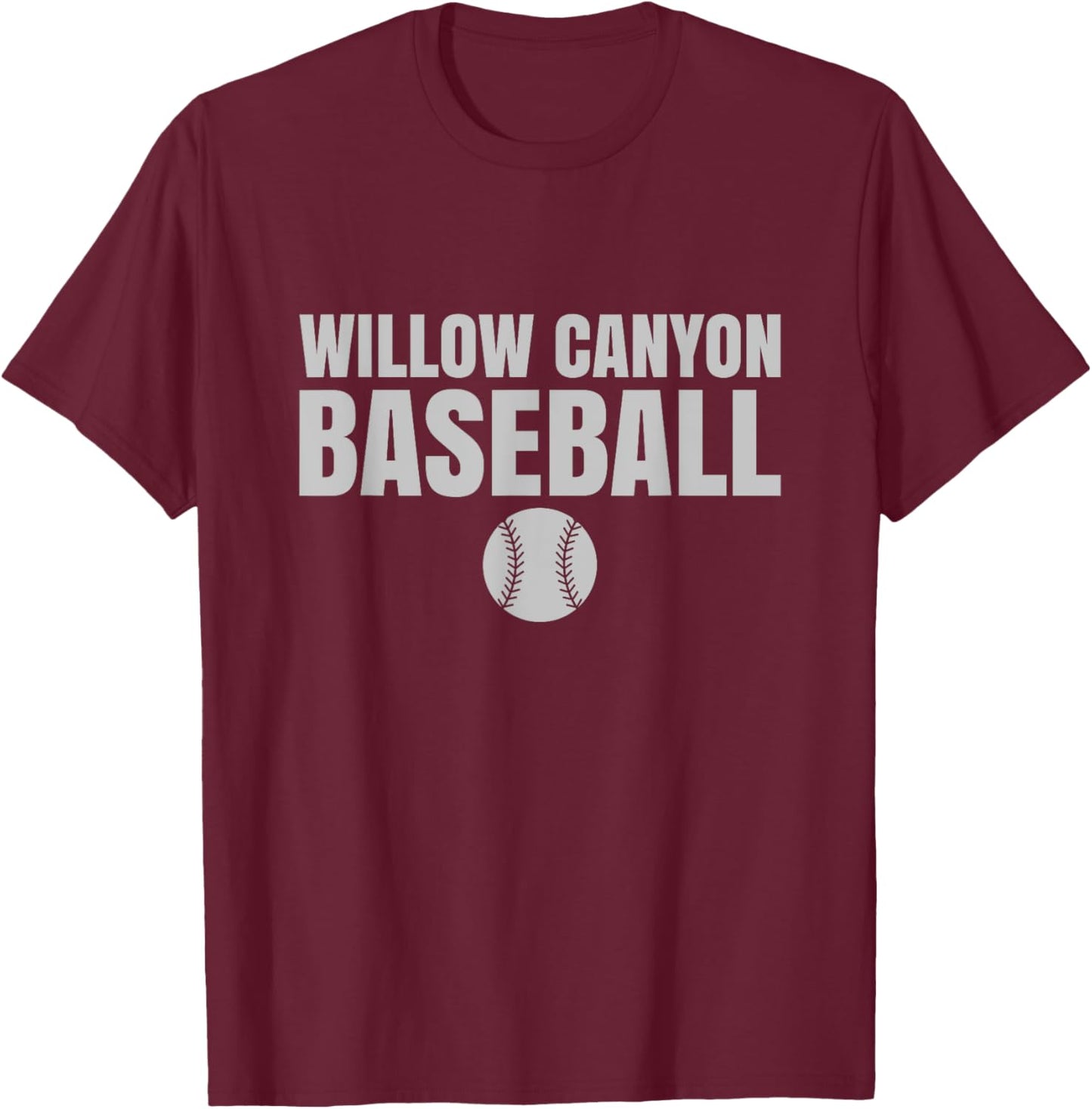 Willow Canyon High School Baseball T-Shirt - T-Shirt | Maroon