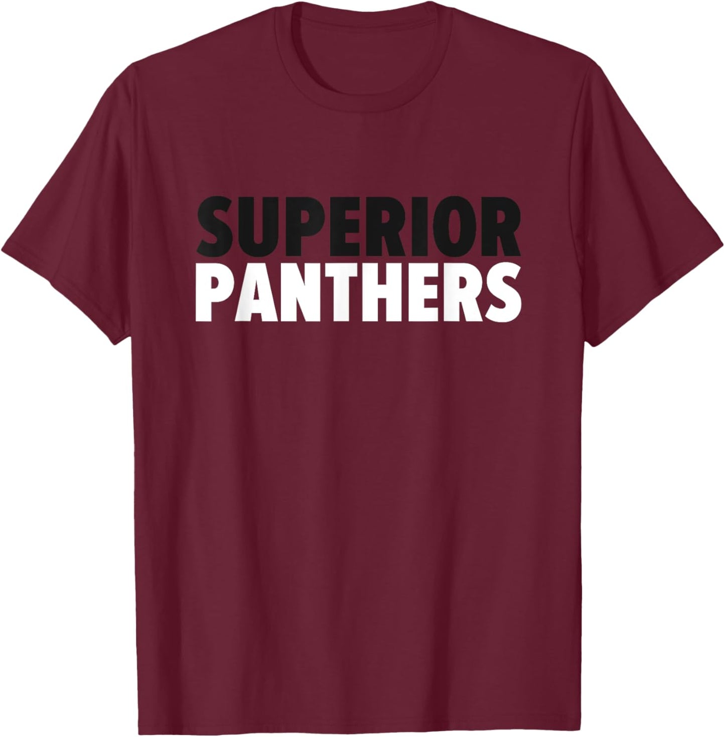 Superior Panthers Bold T-Shirt - T-Shirt | Maroon