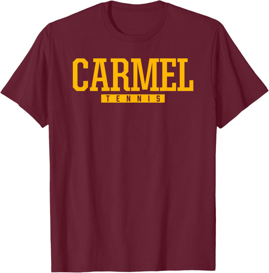 Carmel High School Tennis T-Shirt - T-Shirt | Maroon