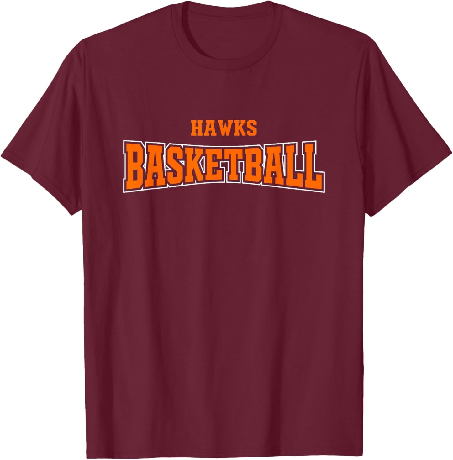 Olathe East Hawks Basketball Warp HS T-Shirt - T-Shirt | Maroon