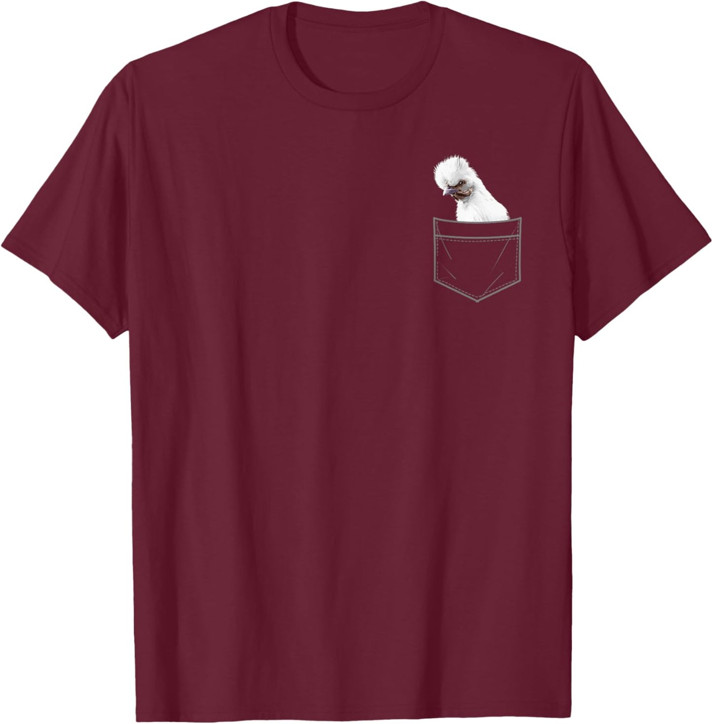 Cool Silkie Chicken Art Women Silkie Chicken Lover T-Shirt - T-Shirt | Maroon