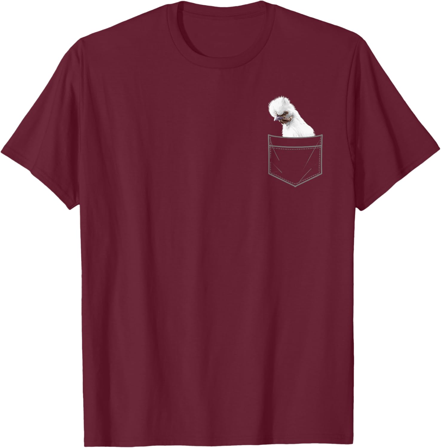 Cool Silkie Chicken Art Women Silkie Chicken Lover T-Shirt - T-Shirt | Maroon