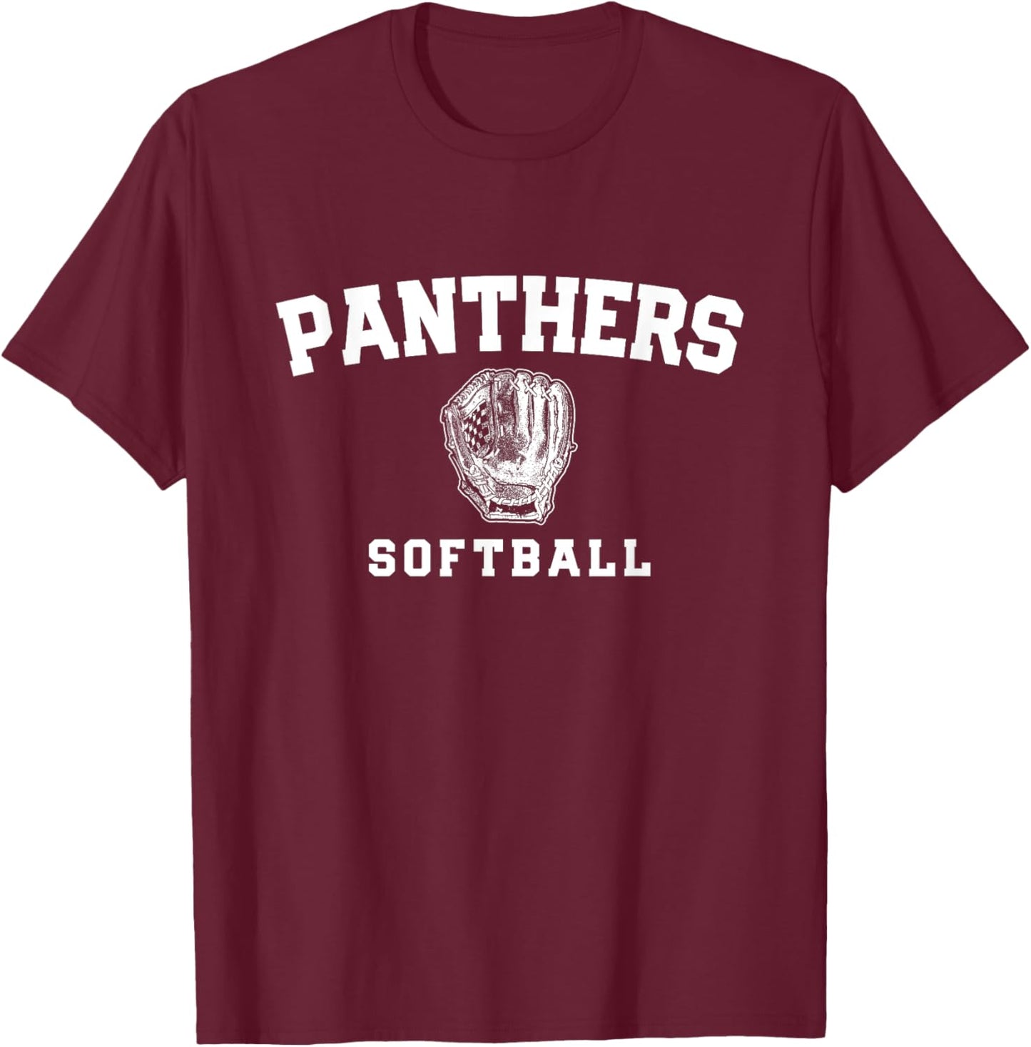Panthers Cabot Softball Mitt HS T-Shirt - T-Shirt | Maroon