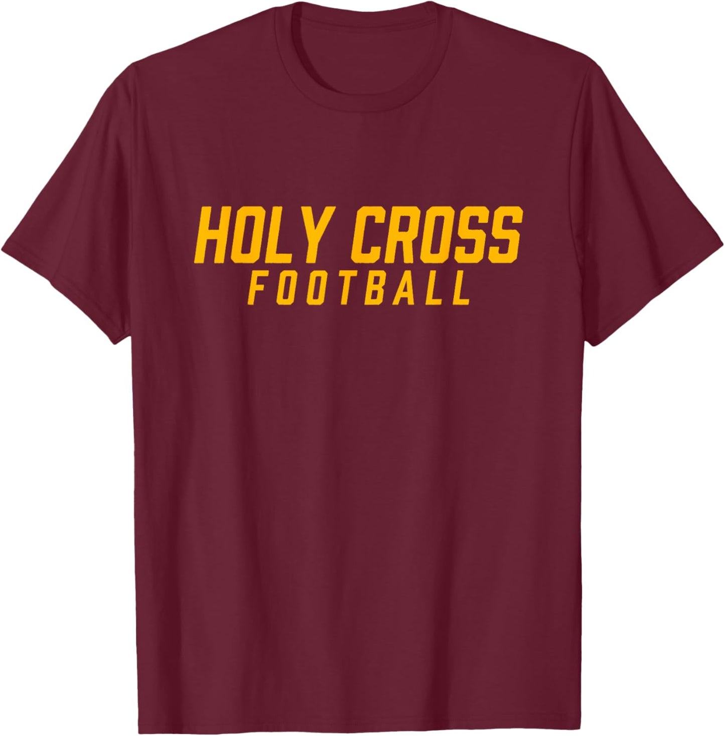 Holy Cross High School Football Team T-Shirt - T-Shirt | Maroon