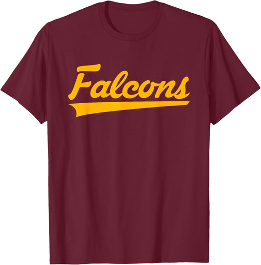Bishop Fenwick Falcons Vintage Swoosh T-Shirt - T-Shirt | Maroon