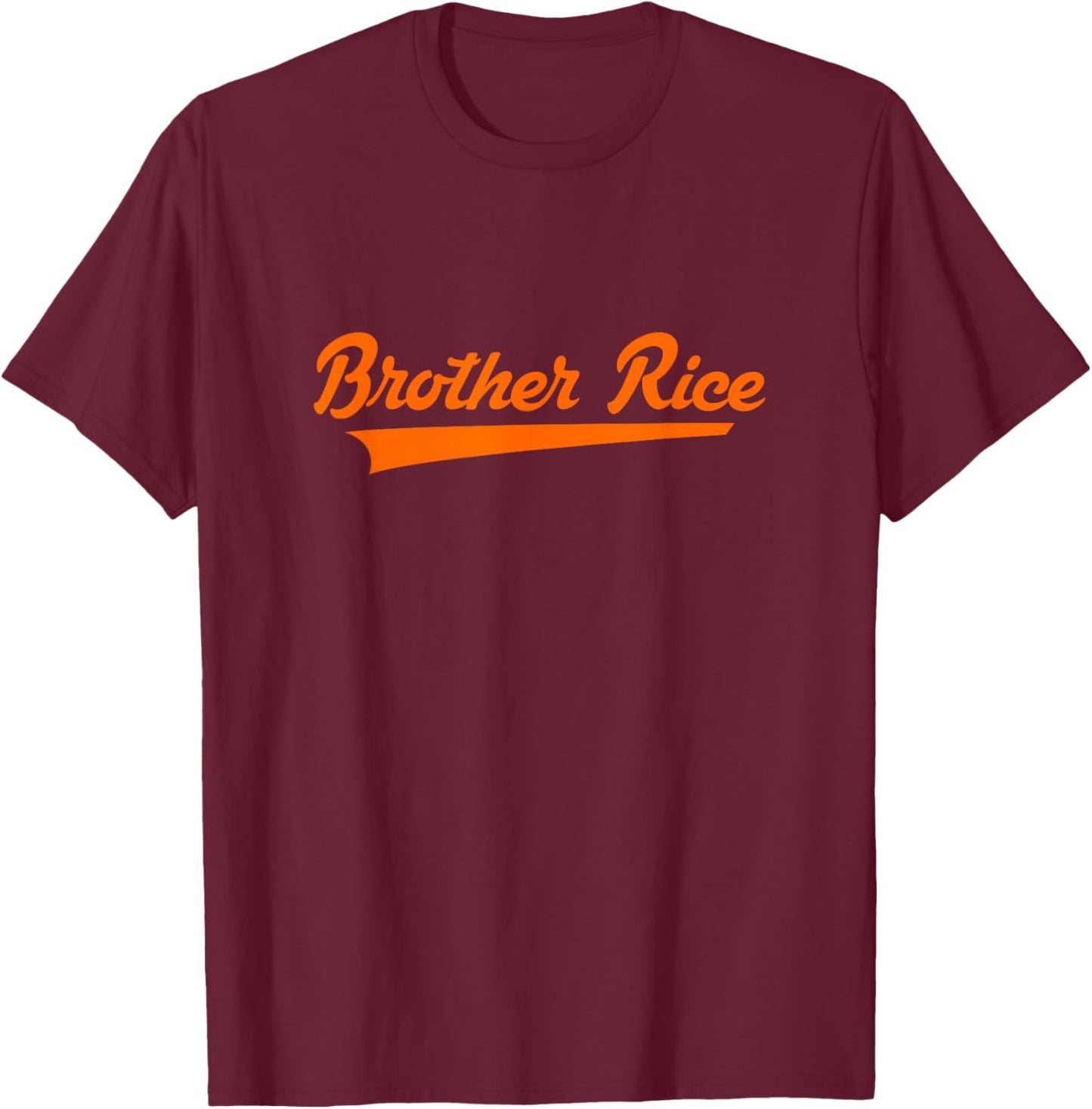 Brother Rice High School Vintage Swoosh T-Shirt - T-Shirt | Maroon