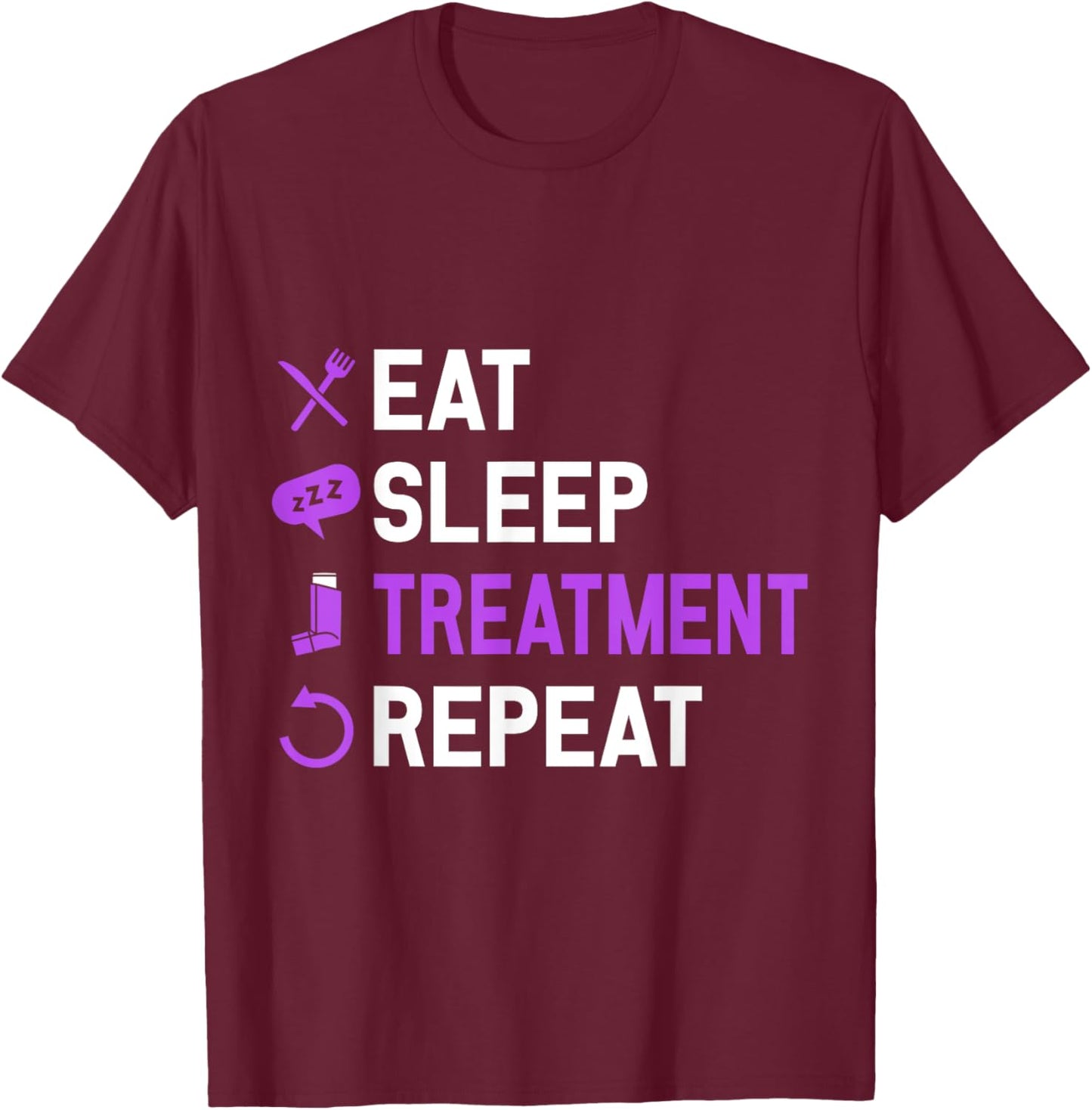 Cystic Fibrosis CF T-Shirt - T-Shirt | Maroon
