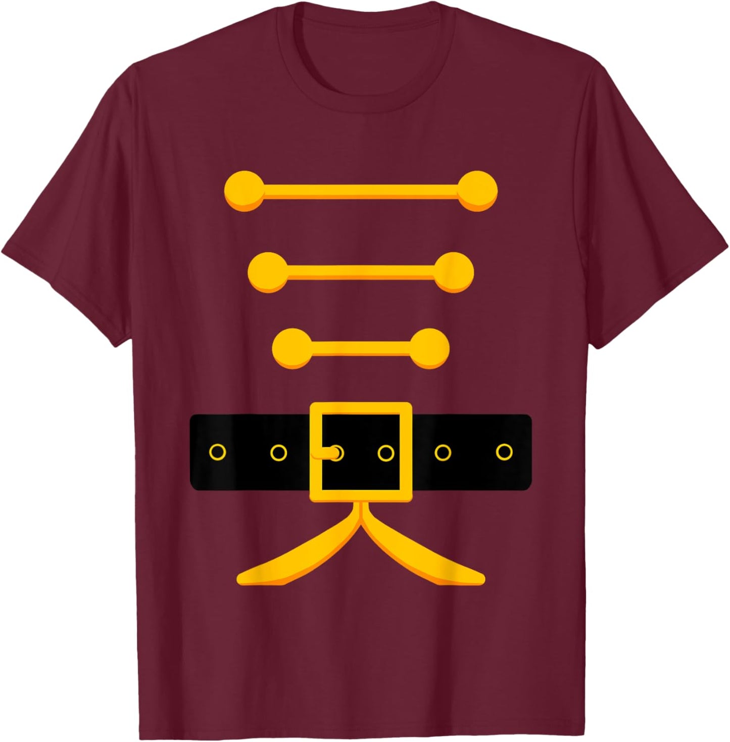 Funny Xmas Nutcracker Costume Uniform Matching Toy Soldier T-Shirt - T-Shirt | Maroon