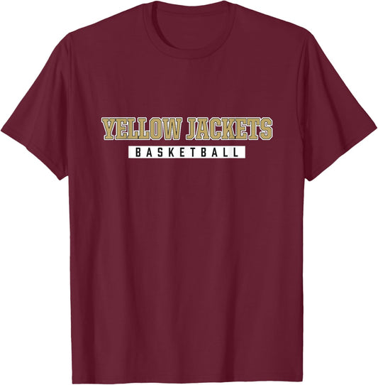 Yellow Jackets Basketball Oxford High School T-Shirt - T-Shirt | Maroon