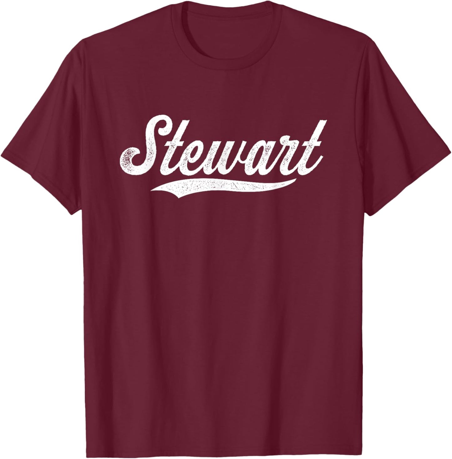 Distressed Script Sal Stewart Prospect Baseball Fan Gear T-Shirt - T-Shirt | Maroon