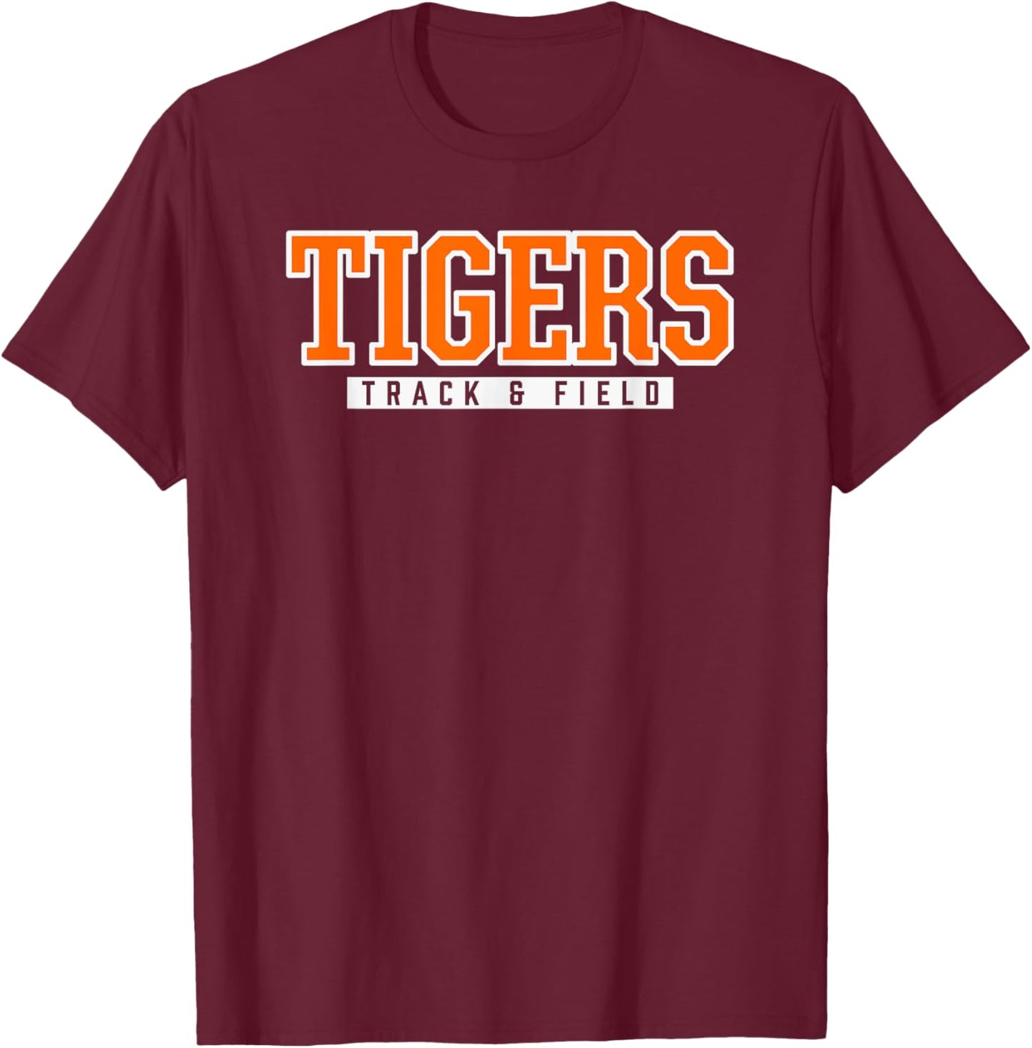 Howland Tigers Track & Field T-Shirt - T-Shirt | Maroon