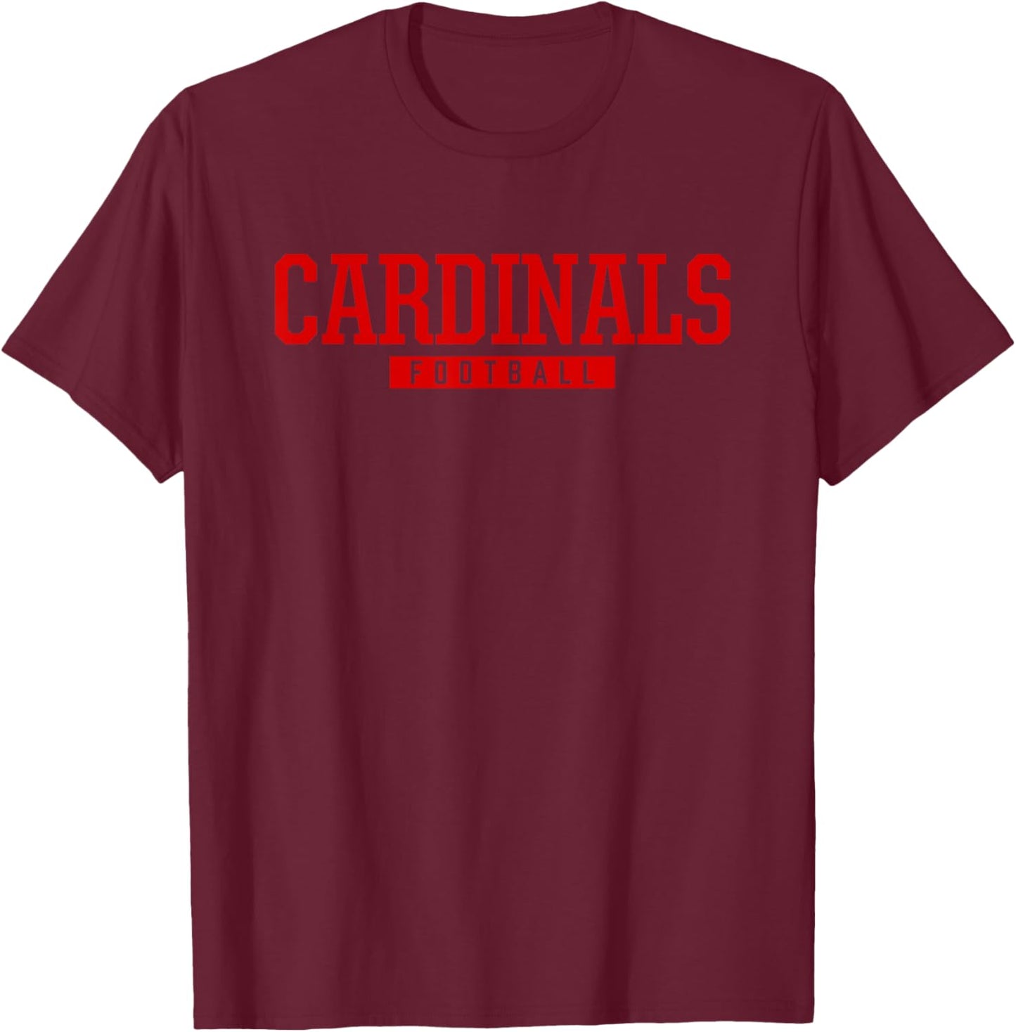 Collinsville Cardinals Football HS T-Shirt - T-Shirt | Maroon
