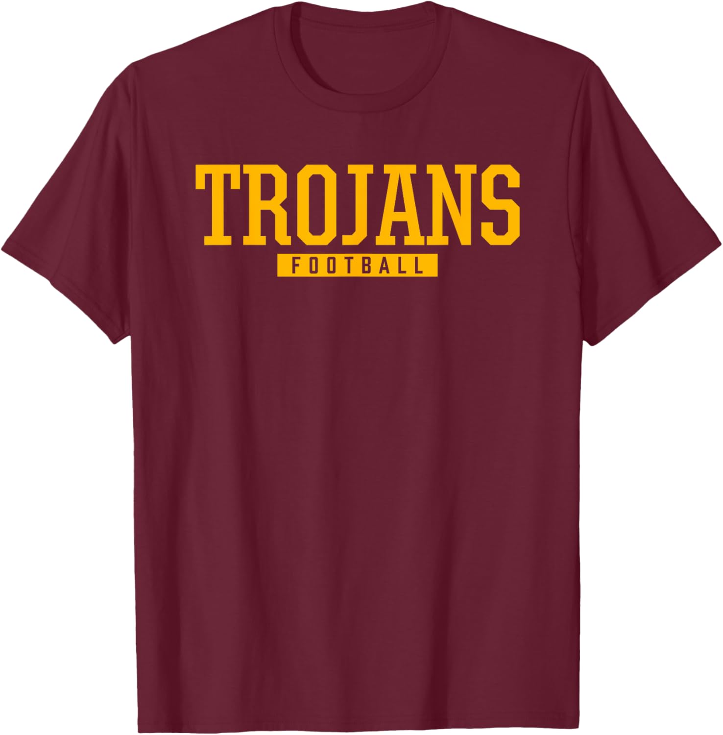 Daphne Trojans Football HS T-Shirt - T-Shirt | Maroon