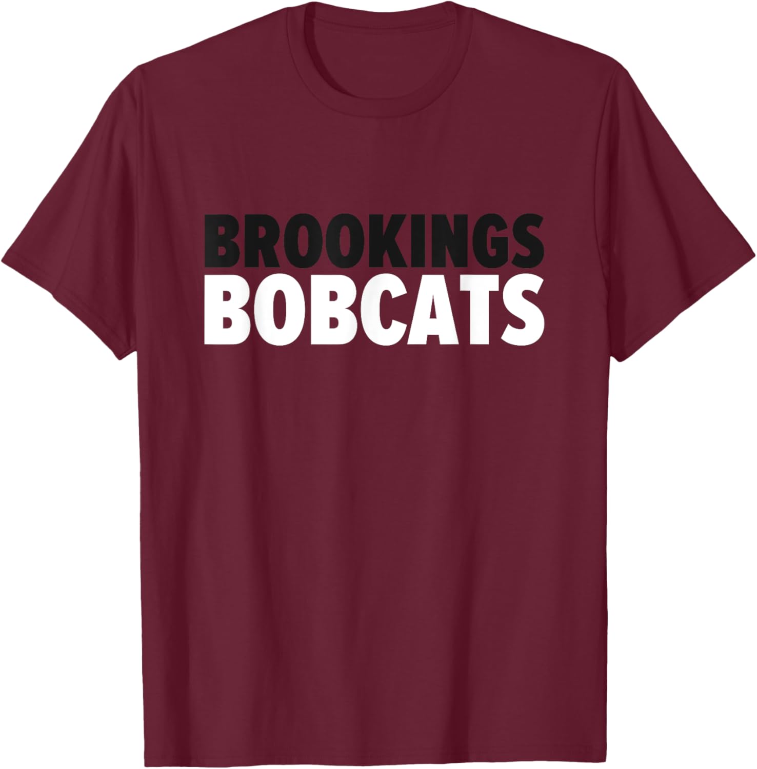 Brookings Bobcats Bold T-Shirt - T-Shirt | Maroon