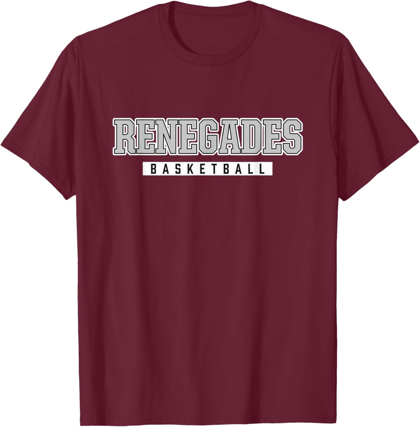 Renegades Basketball Westside High School T-Shirt - T-Shirt | Maroon