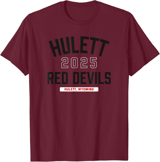 Hulett Red Devils Hulett, Wyoming 2025 T-Shirt - T-Shirt | Maroon