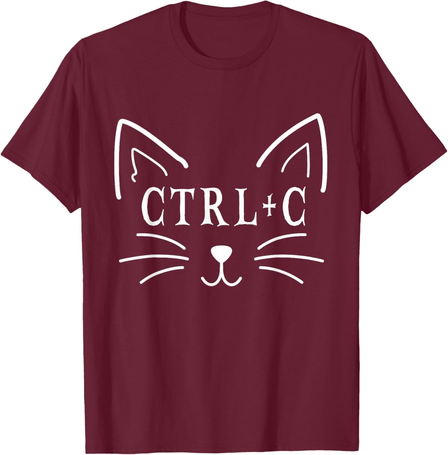 Copy Cat Matching Couples Halloween Costume Women Kids T-Shirt - T-Shirt | Maroon