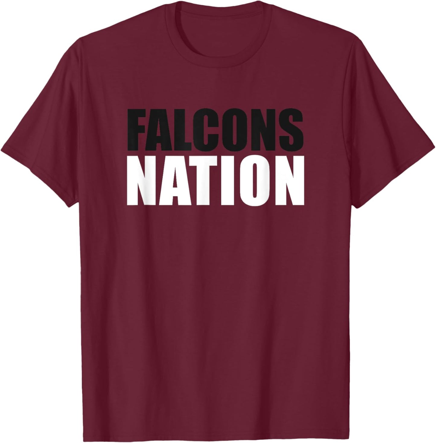 Fairfield Union Falcons Nation HS T-Shirt - T-Shirt | Maroon