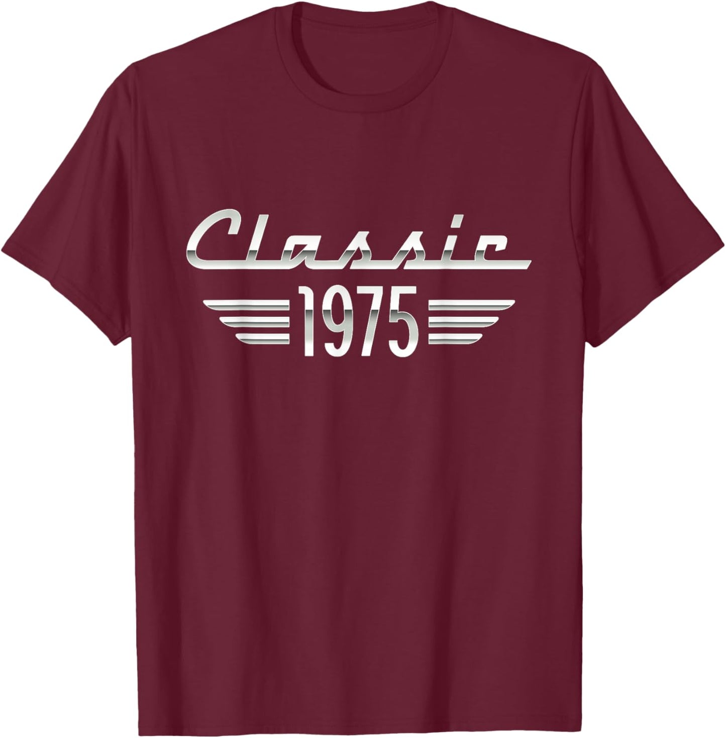 50 Year Old Gifts Classic 1975 50th Birthday T-Shirt - T-Shirt | Maroon