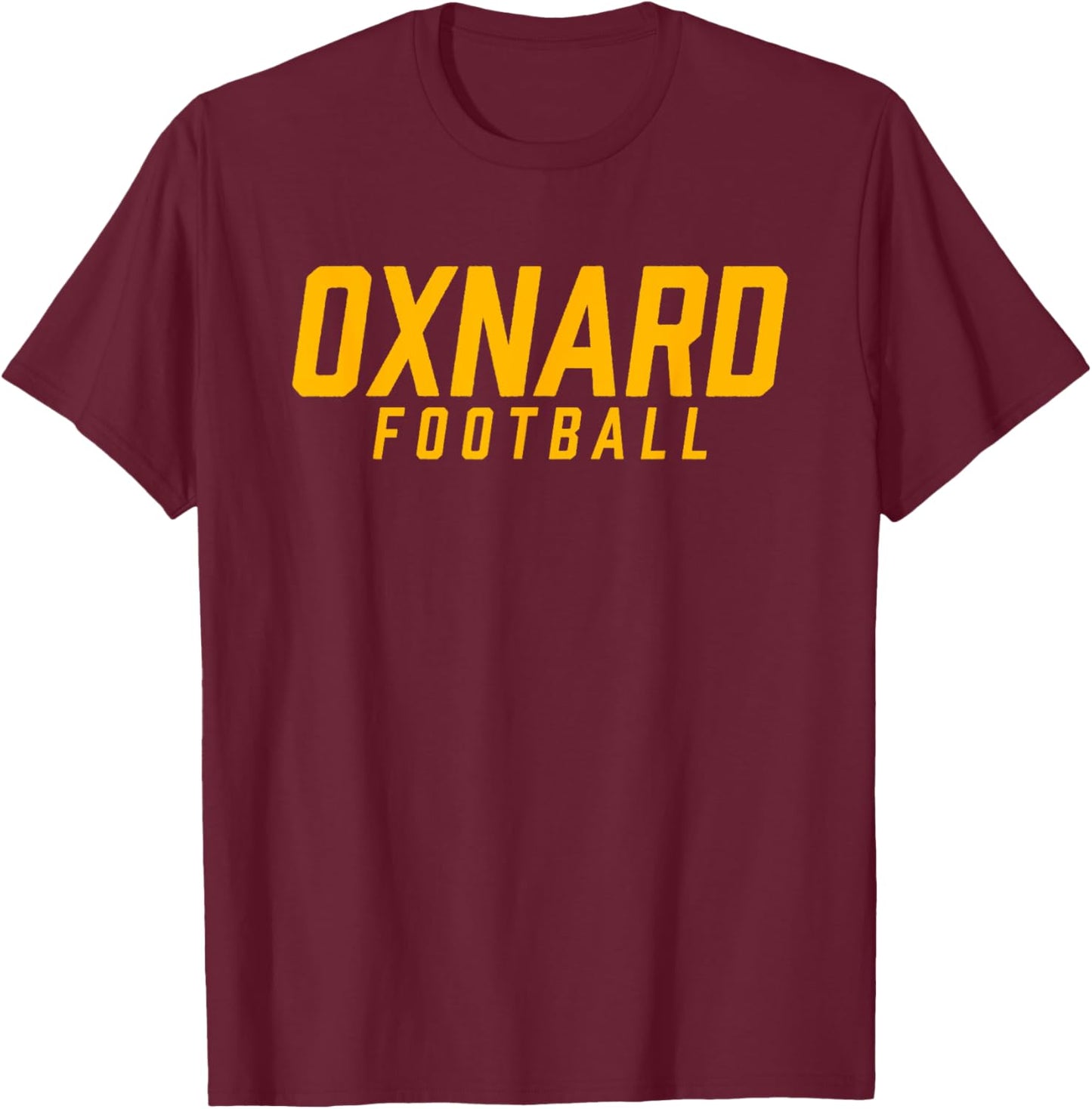 Oxnard High School Football Team T-Shirt - T-Shirt | Maroon