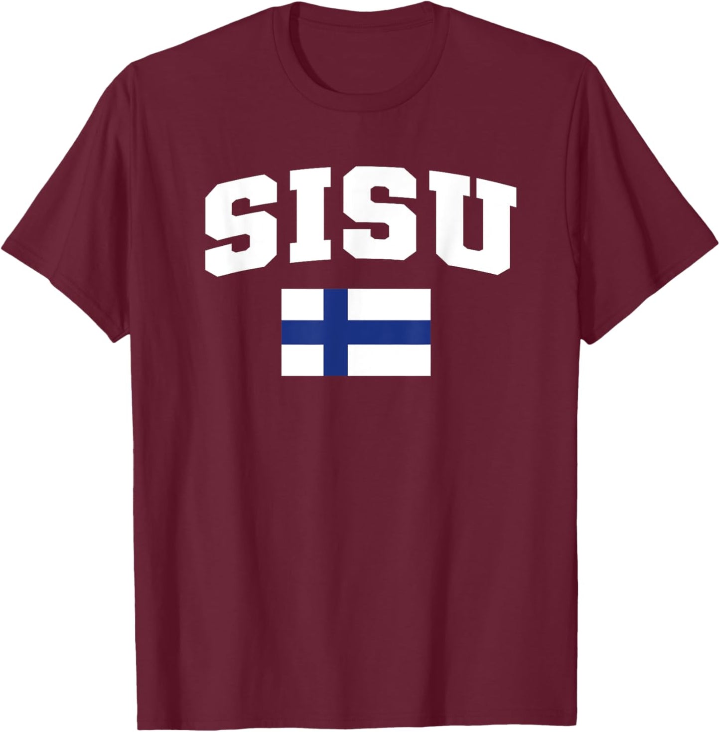 Sisu Finland Flag Finnish Resilience Suomi Pride Finn T-Shirt - T-Shirt | Maroon