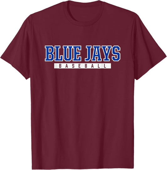 Guthrie Blue Jays Baseball T-Shirt - T-Shirt | Maroon
