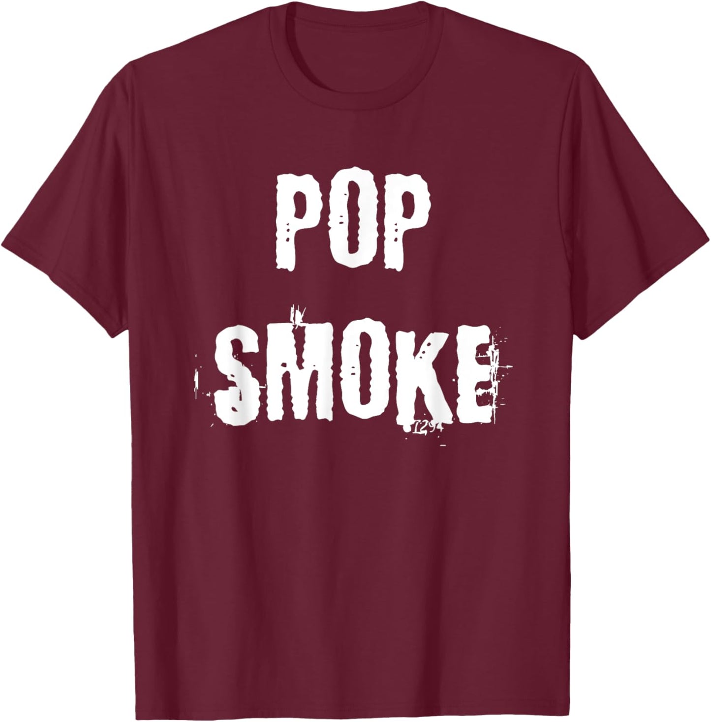 Pop Smoke Military Lingo T-Shirt - T-Shirt | Maroon