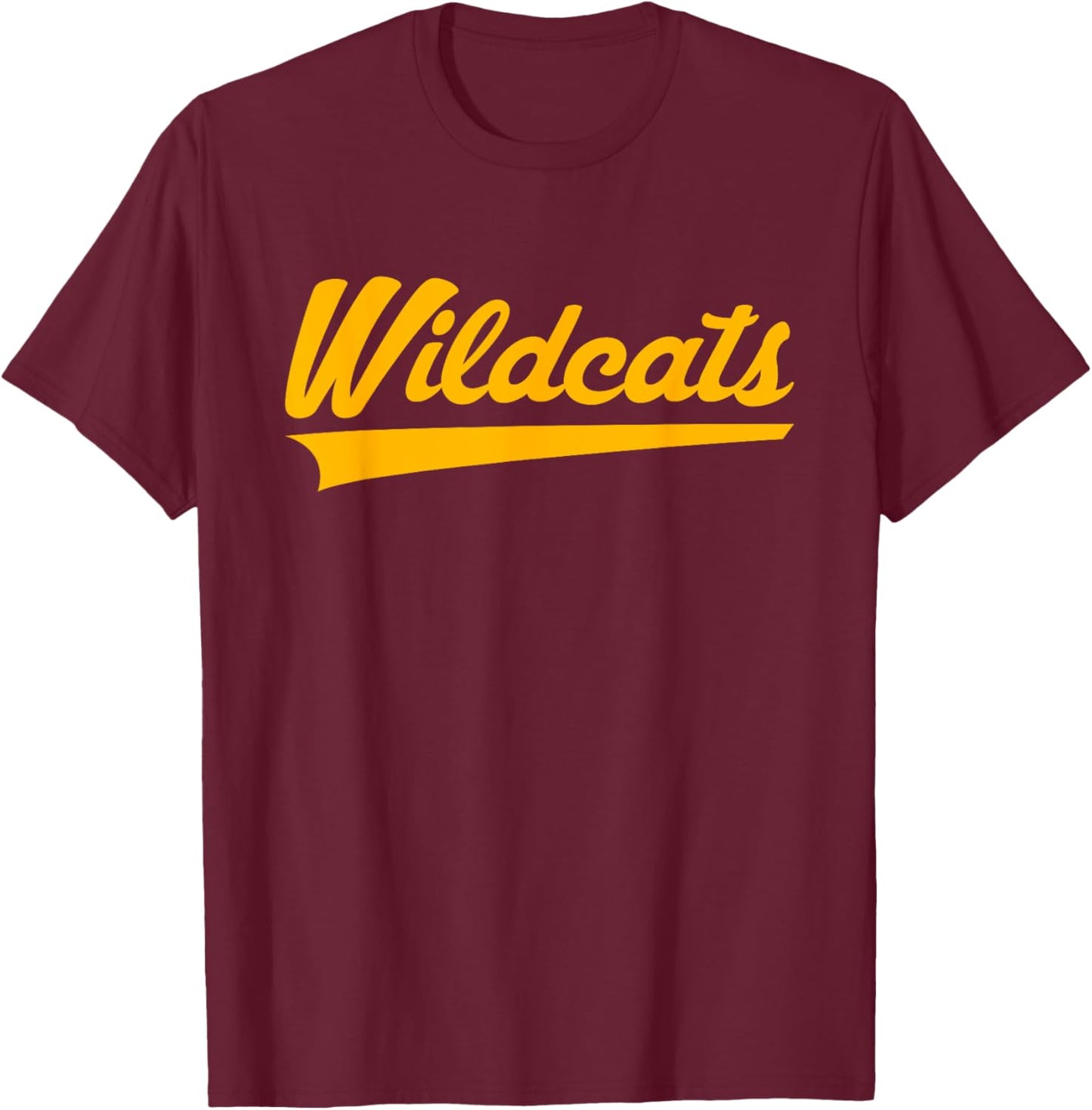 Marion Wildcats Vintage Swoosh T-Shirt - T-Shirt | Maroon