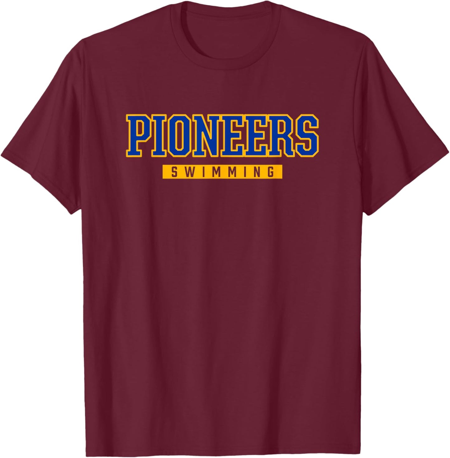 Stillwater Pioneers Swimming T-Shirt - T-Shirt | Maroon
