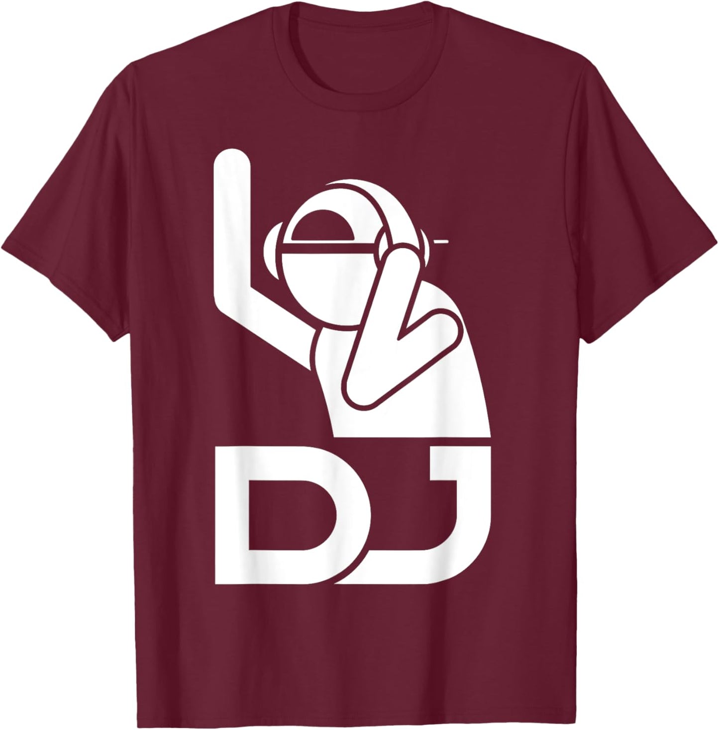 Cool DJ Art Teen Boys Disc Jockey Music Producer DJ T-Shirt - T-Shirt | Maroon