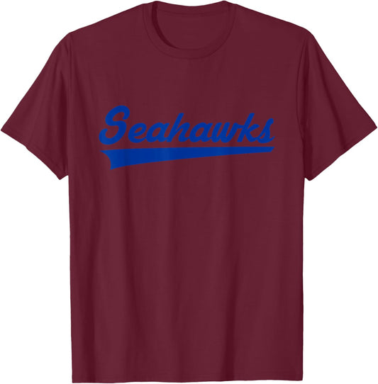 Cape Coral Seahawks Vintage Swoosh T-Shirt - T-Shirt | Maroon