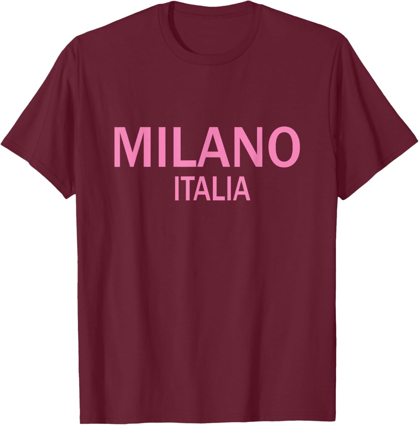 Milano Italia Vintage Italy Italian Souvenir Travel T T-Shirt - T-Shirt | Maroon
