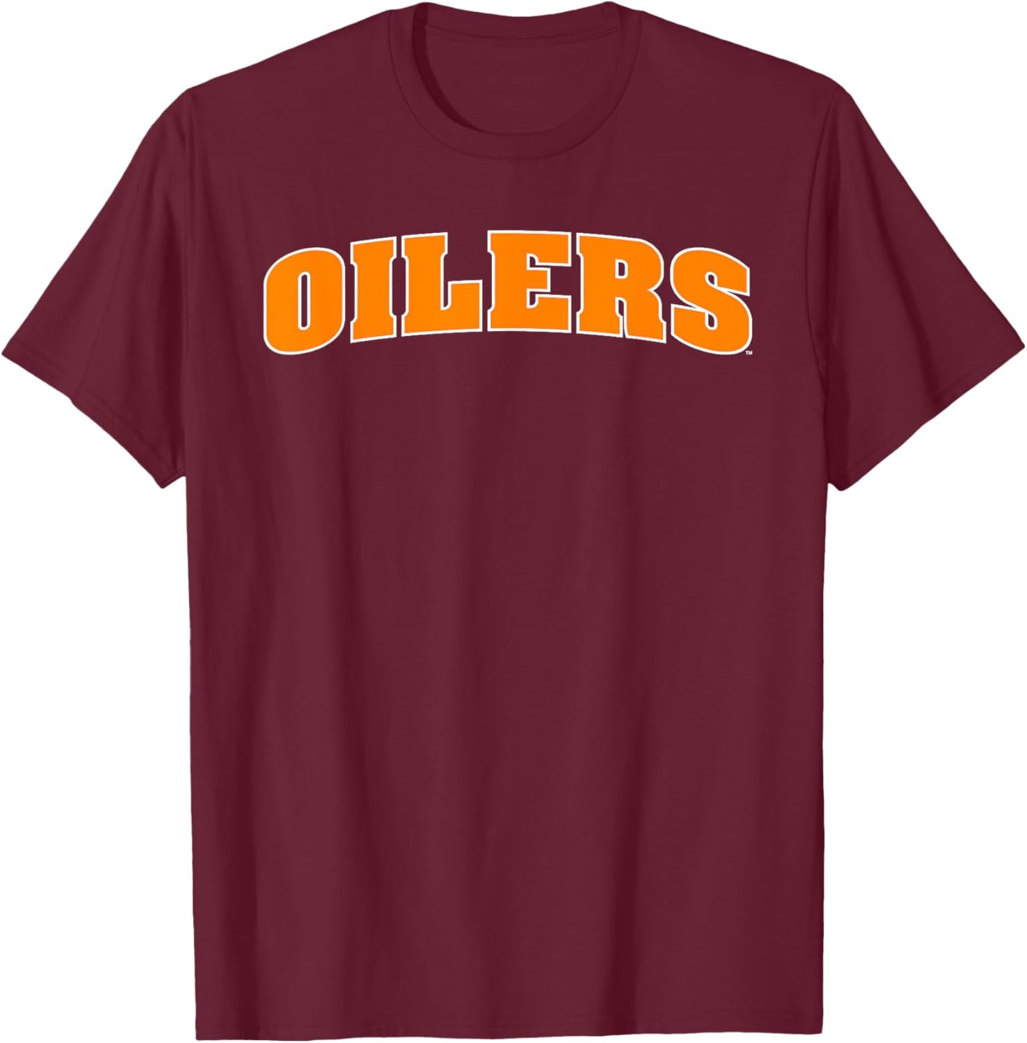 University of Findlay Oilers Block Type Logo T-Shirt - T-Shirt | Maroon
