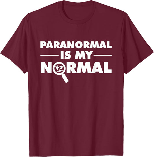 Funny Paranormal Investigator Ghost Hunting Men Women Boys T-Shirt - T-Shirt | Maroon